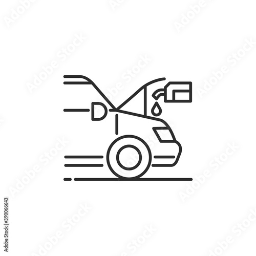 Oil change icon isolated on white background. Maintenance symbol modern, simple, vector, icon for website design, mobile app, ui. Vector Illustration