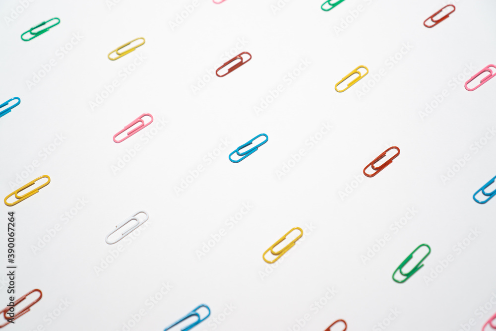 Creative pattern colorful paper clips Creative pattern colorful paper clips