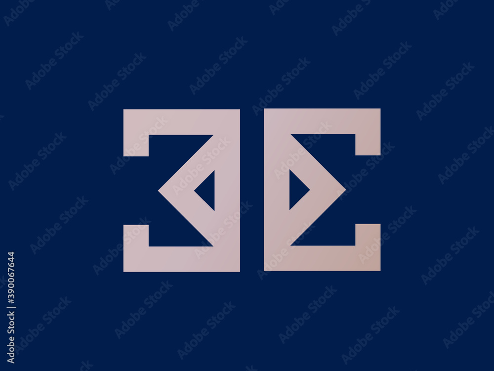 EE monogram logo. Letter e creative typographic icon.Lettering sign.Geometric alphabet initials isolated on dark background. Modern, web, tech, corporate style characters for company branding. EE monogram logo. Letter e creative typographic icon.Lettering sign.Geometric alphabet initials isolated on dark background. Modern, web, tech, corporate style characters for company branding.
