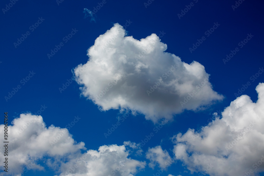 White clouds cumulus floating on blue sky for backgrounds concept White clouds cumulus floating on blue sky for backgrounds concept