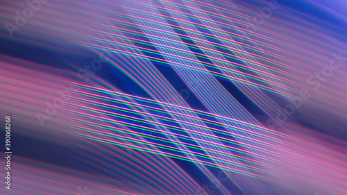 Foto Vibrant moving light in purple and blue colors