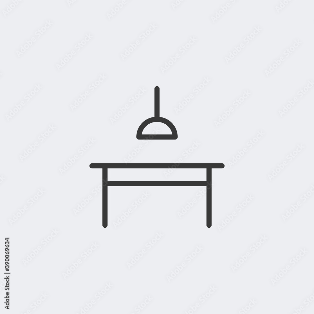 Dining table icon isolated on background. Furniture symbol modern, simple, vector, icon for website design, mobile app, ui. Vector Illustration Dining table icon isolated on background. Furniture symbol modern, simple, vector, icon for website design, mobile app, ui. Vector Illustration