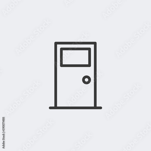 Door icon isolated on background. Doorway symbol modern, simple, vector, icon for website design, mobile app, ui. Vector Illustration