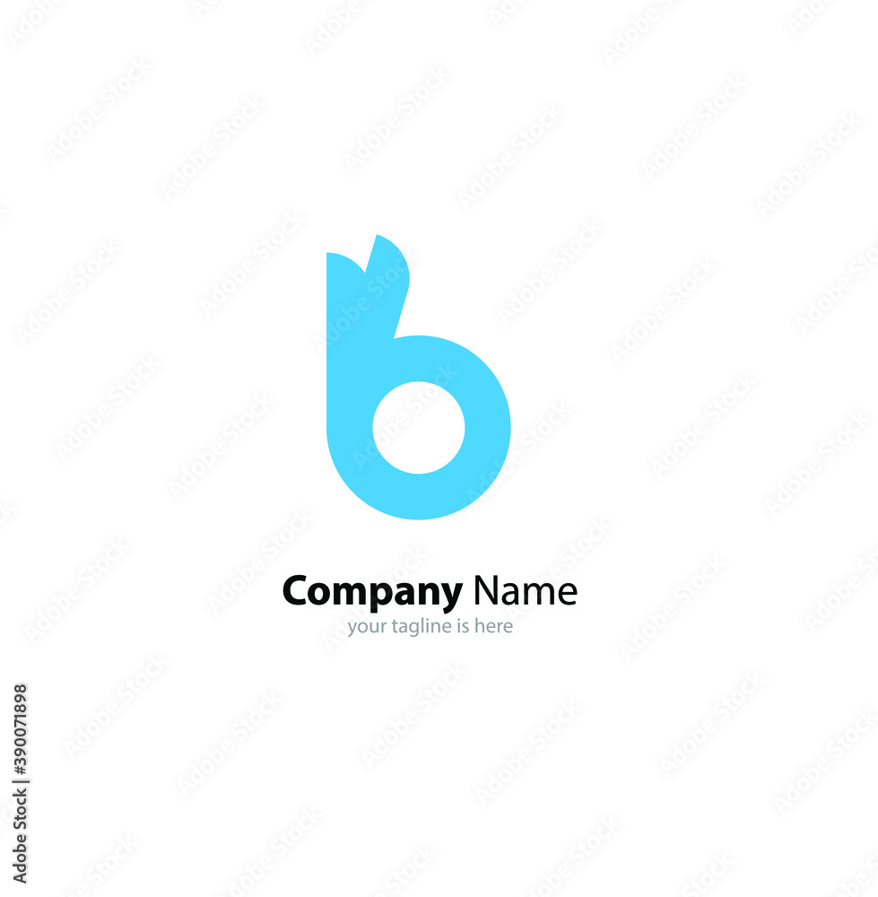 the simple modern logo of letter B with white background the simple modern logo of letter B with white background