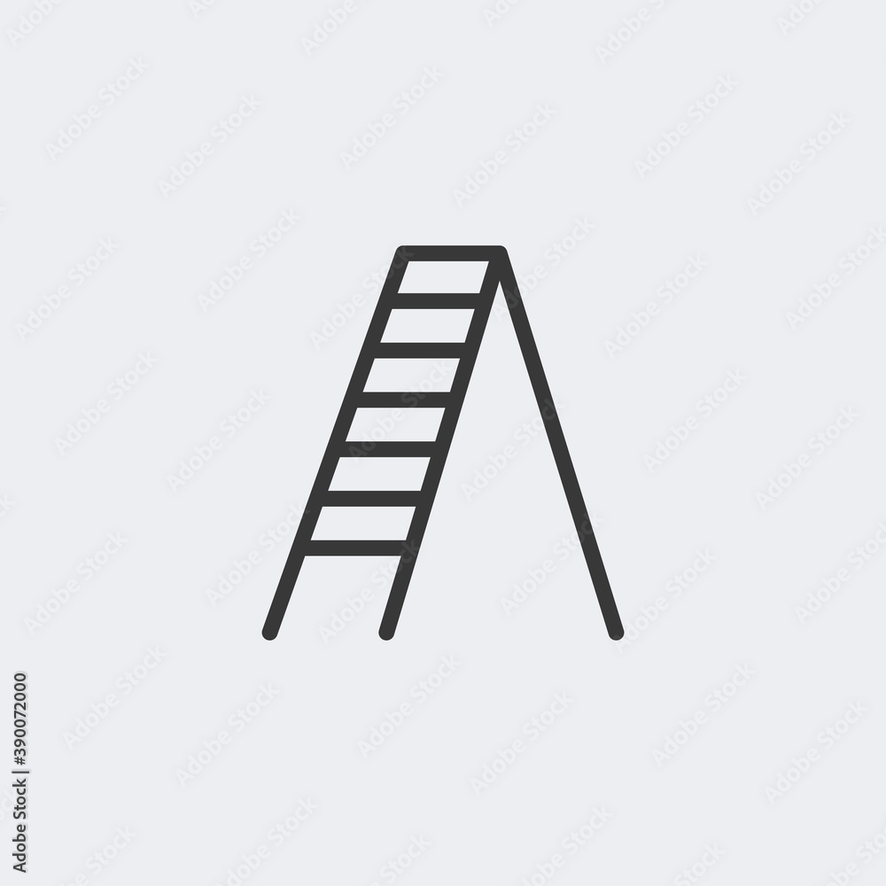 Ladder icon isolated on background. Stair symbol modern, simple, vector, icon for website design, mobile app, ui. Vector Illustration Ladder icon isolated on background. Stair symbol modern, simple, vector, icon for website design, mobile app, ui. Vector Illustration