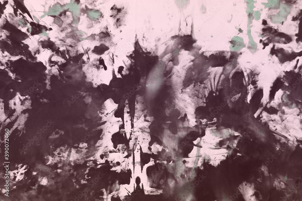 Obraz premium beautiful grunge randomly painted canvas, fabric with color paint spots and blots texture for use as background.