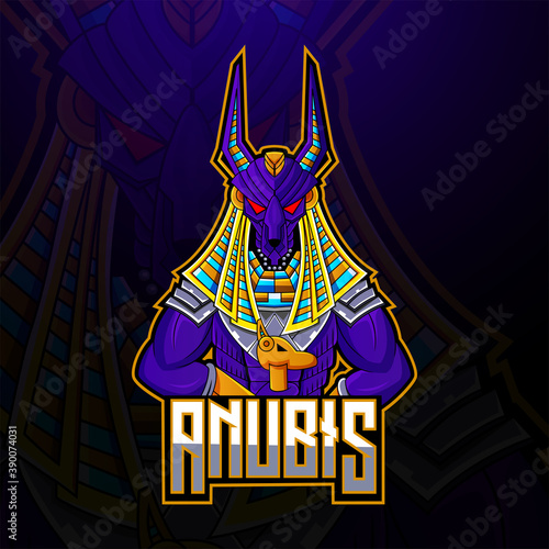 Anubis esport mascot logo