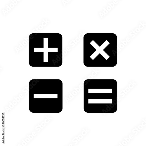 Calculator icon design template ilustration