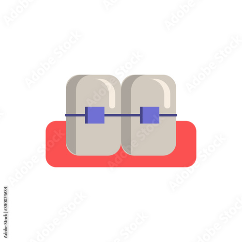 Braces icon. Simple element from dentistry collection. Creative Braces icon for web design, templates, infographics and more