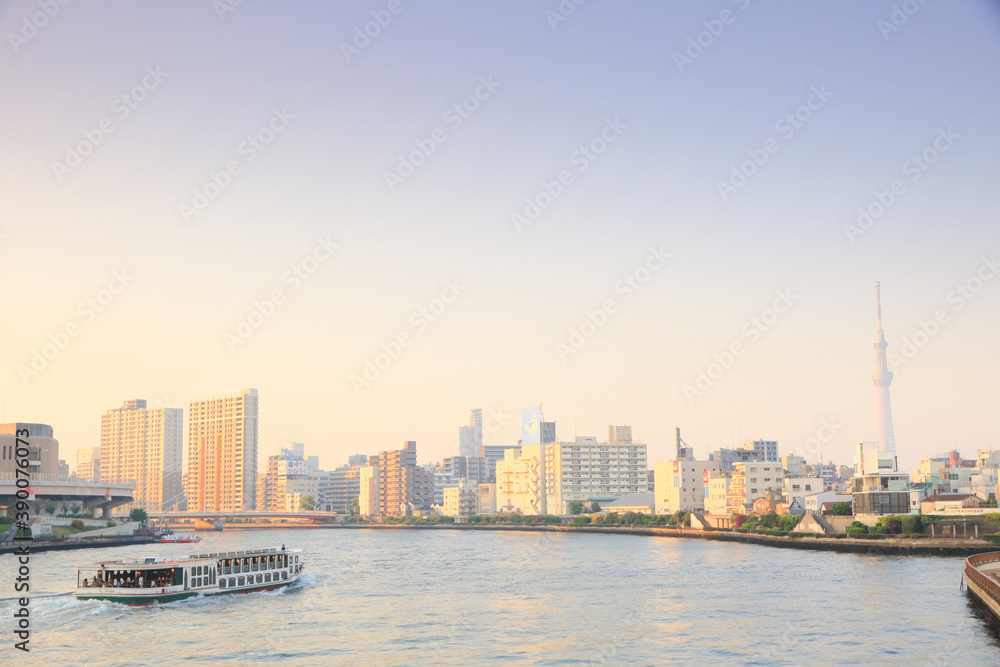 Fototapeta premium 隅田川の夕暮れ