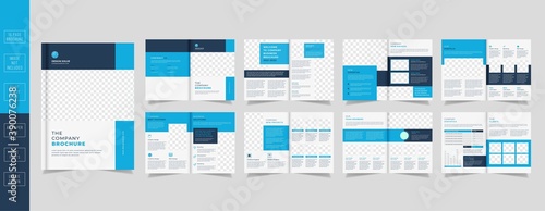 Company Pages Profile Brochure Template 16 Pages