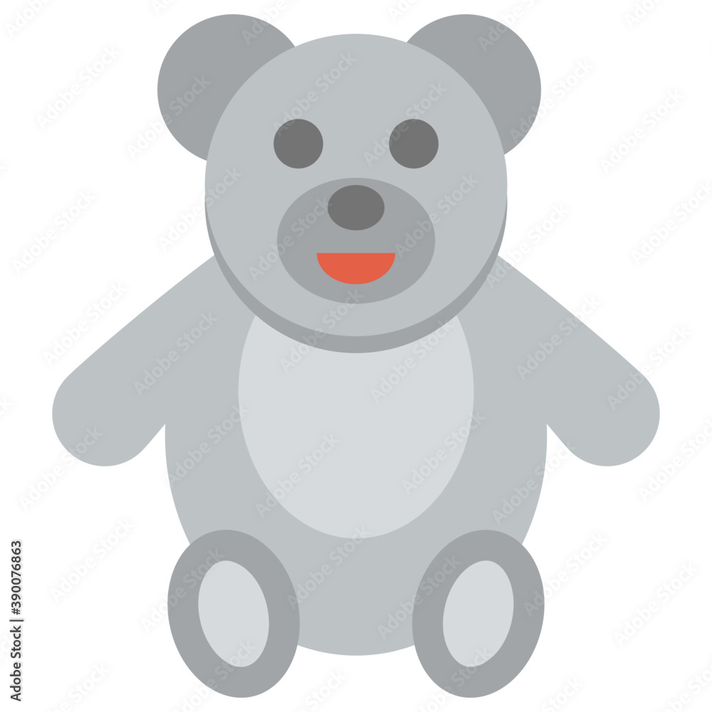 Fototapeta premium Kids favourite toy, a teddy bear is a soft toy in the form of a bear 