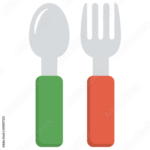 
Cutlery set for baby eating 
