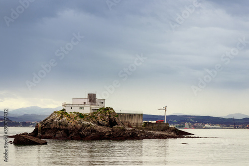 rocky beach in the city of santander