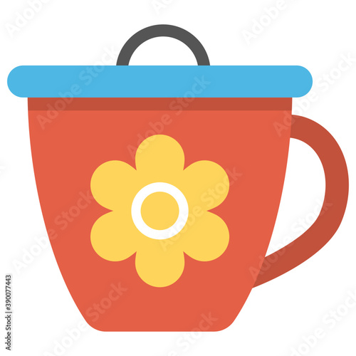 
Flat icon design of baby sippy cup
