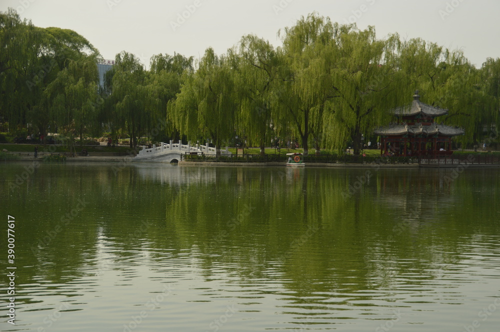 The beautiful temples, parks and buildings from the Ming and Qing Dynasty in Beijing / Peking, China