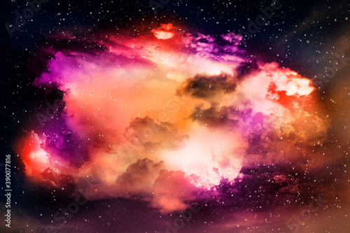 Colorful abstract universe textured background