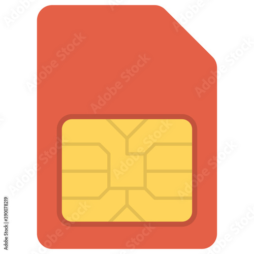 
A mobile sim card for data storage 
