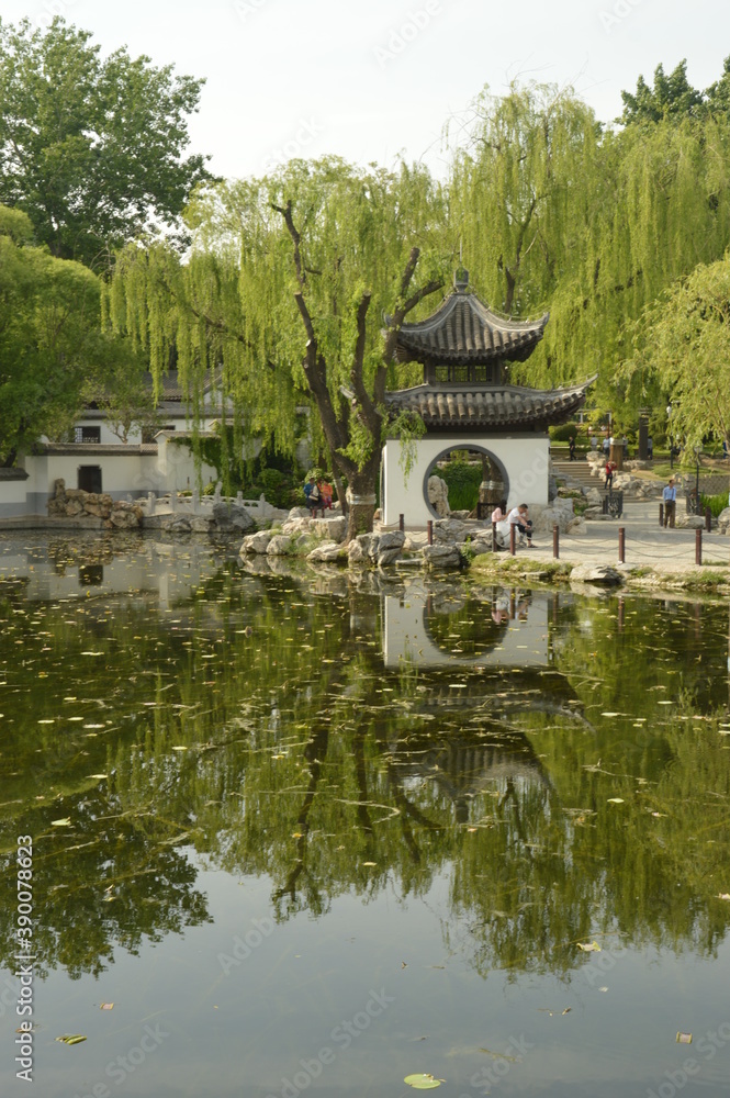 The beautiful architecture of the Qing and Ming Dynasty temples in the city of Beijing / Peking in China The beautiful architecture of the Qing and Ming Dynasty temples in the city of Beijing / Peking in China