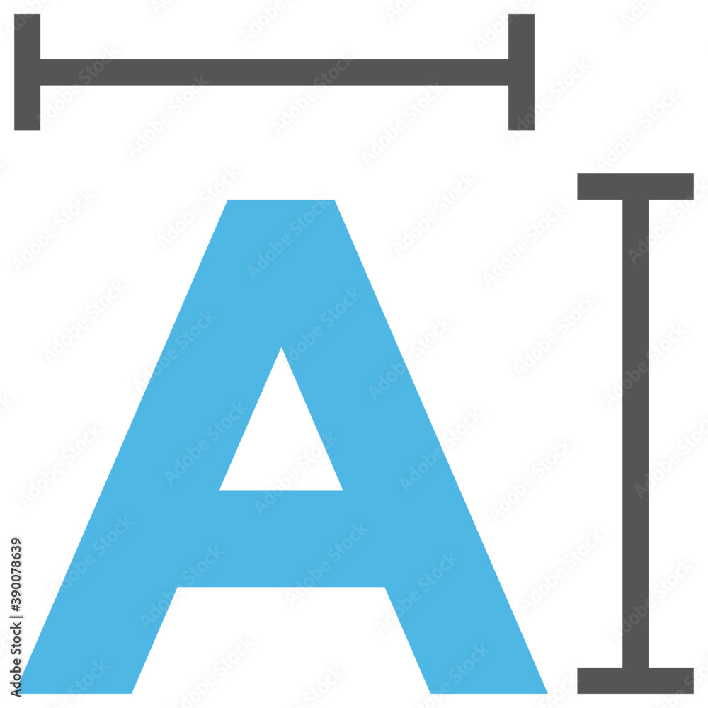 A typography symbol also called font size adjustment
A typography symbol also called font size adjustment