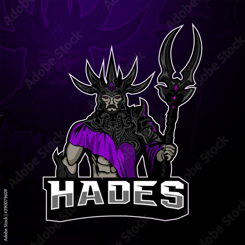 Hades esport mascot logo design