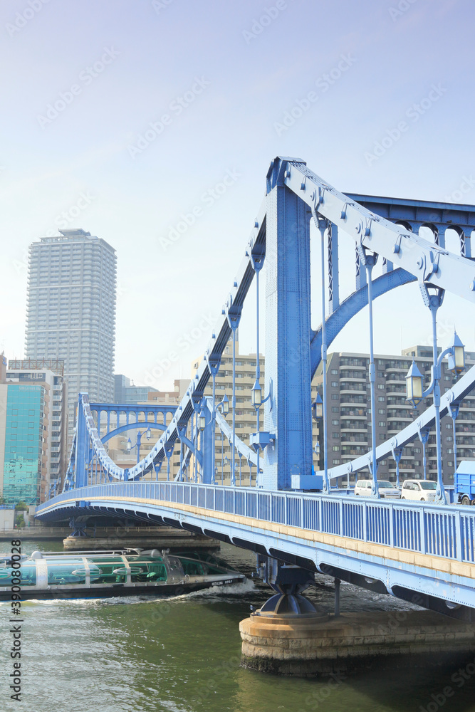 Fototapeta premium 清洲橋 水上バスホタルナ