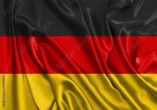 Germany   national flag on fabric texture. International relationship.