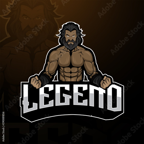 Legend hercules esport mascot logo