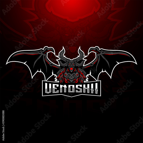 Venoshii devil esport mascot logo
