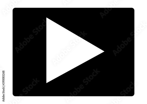 Free Download Play icon, vector illustration. Flat design style. vector play icon illustration isolated on white background, play icon Eps10. play icons graphic design vector symbols - GFXLoad