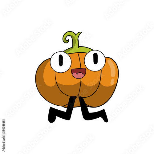 Cute, fun pumpkin cartoon i...
