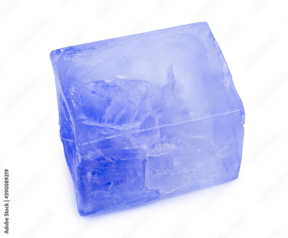 Blue ice cube block Blue ice cube block