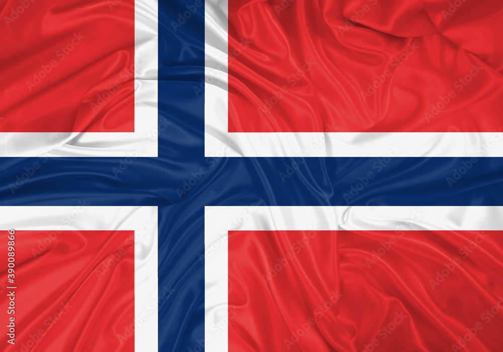 Norway national flag texture. Background for international concept. Simple waving flag. Norway national flag texture. Background for international concept. Simple waving flag.