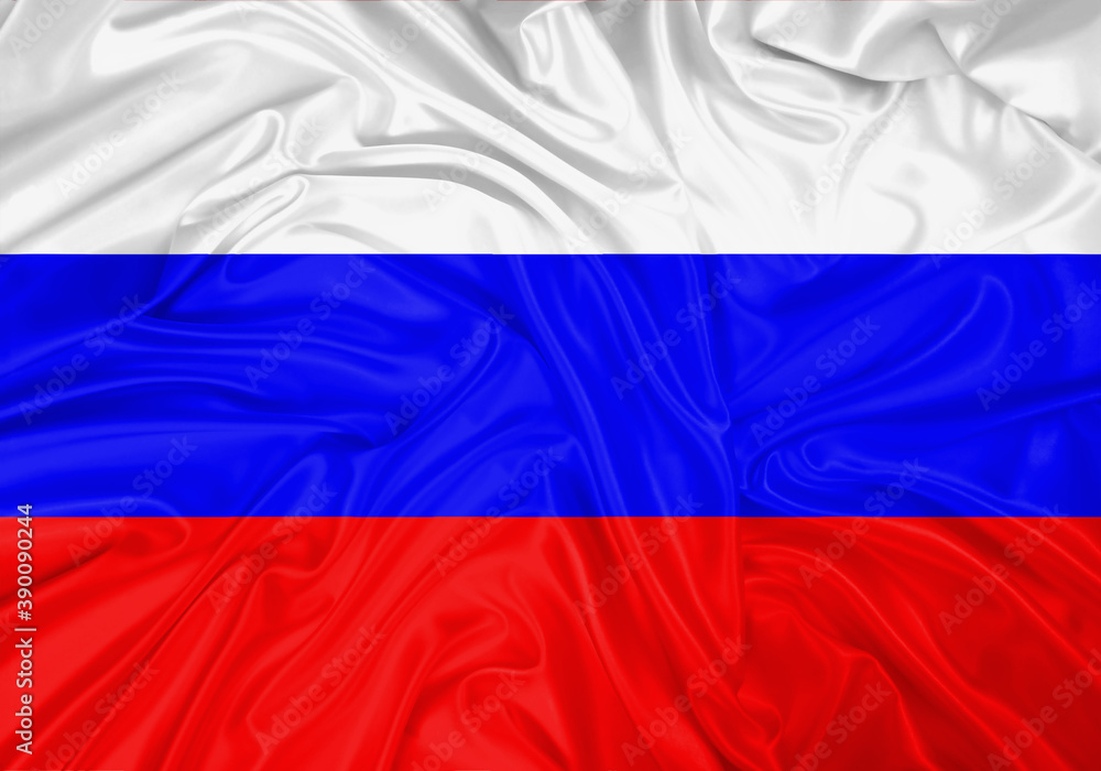 Russia national flag texture. Background for international concept. Simple waving flag. Russia national flag texture. Background for international concept. Simple waving flag.