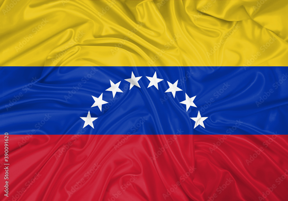 Venezuela national flag texture. Background for international concept. Simple waving flag. Venezuela national flag texture. Background for international concept. Simple waving flag.