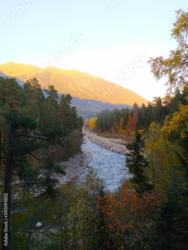 autumn landscape in the mountains