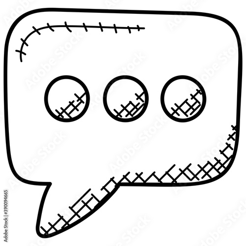 
Receiver with signals, telephonic chat concept 
