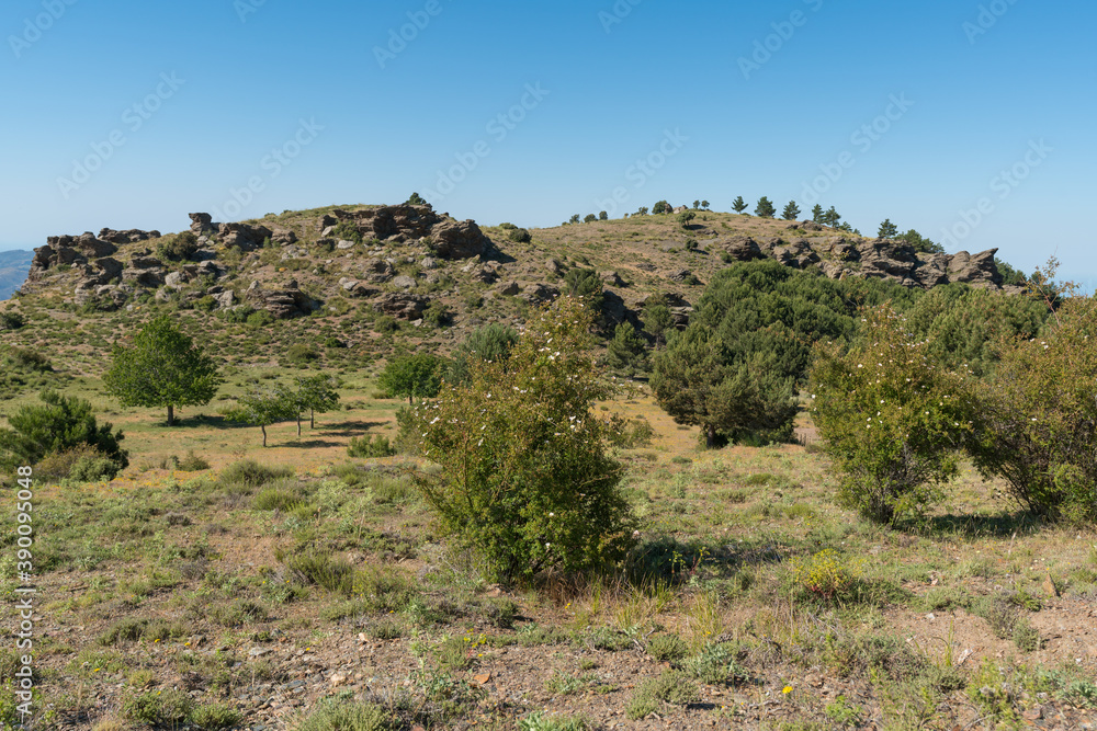 mountainous landscape in Sierra Nevada in southern Spain mountainous landscape in Sierra Nevada in southern Spain