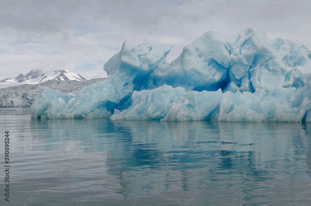 Iceberg in Spitsbergen Island, Svalbard