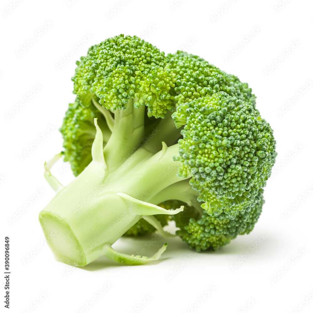 Broccoli vegetable on white background Broccoli vegetable on white background