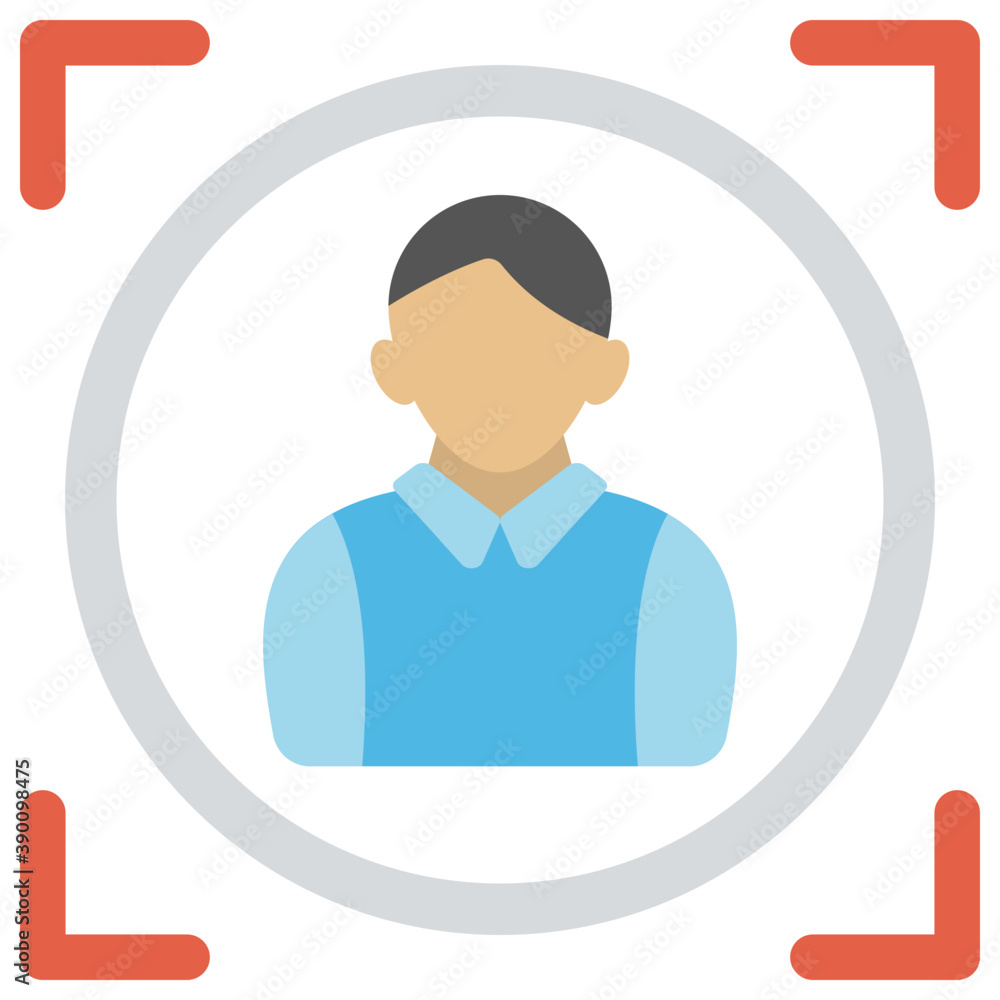 A person inside focus symbolising business target
A person inside focus symbolising business target