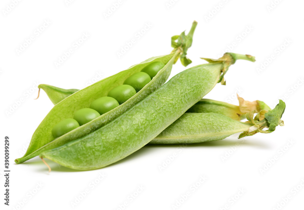 Fresh peas isolated on white background Fresh peas isolated on white background