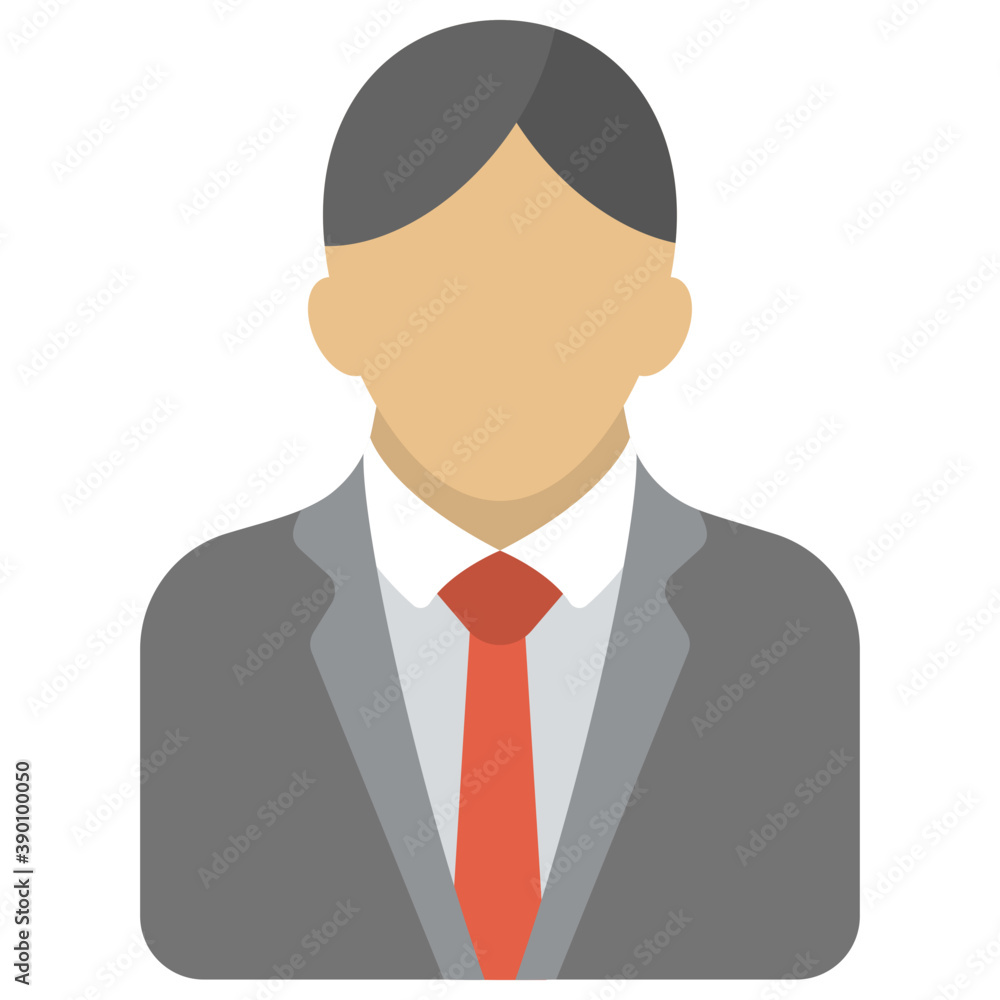 Flat icon design of a businessman
Flat icon design of a businessman