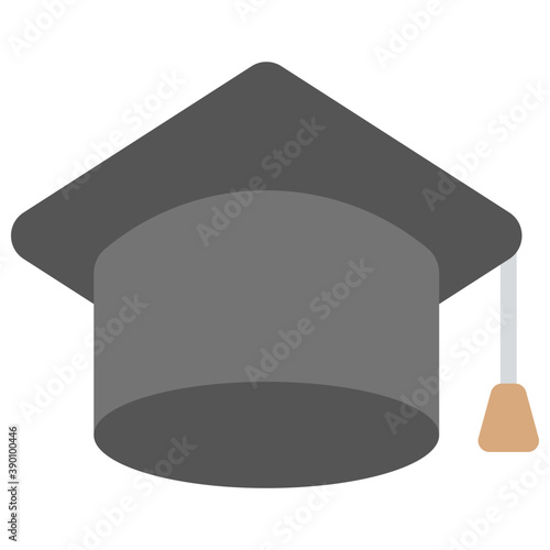 
Graduation cap worn by graduates, mortarboard
