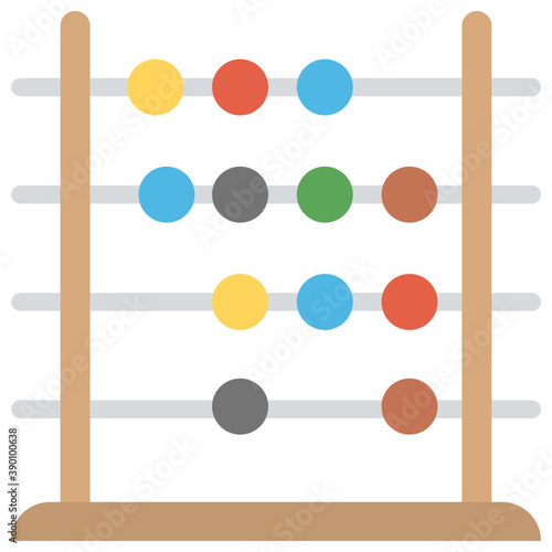 
A calculating mathematical frame, abacus 
