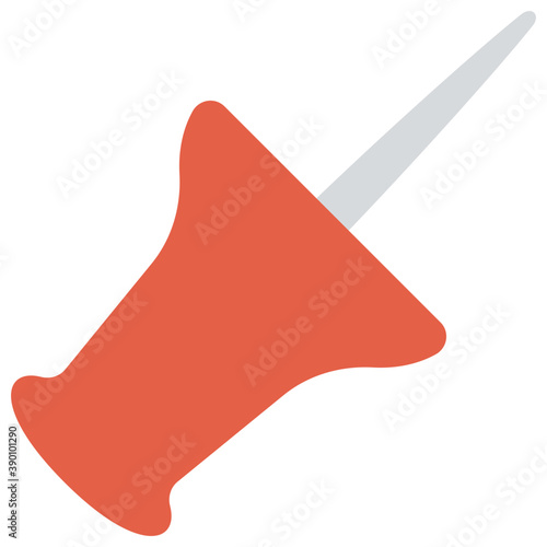 
A pushpin for noticeboard to pin attachments and sticky notes 
