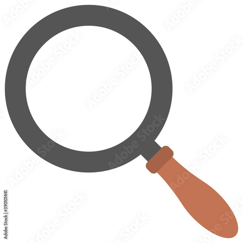 
Magnifier flat icon design, search tool concept
