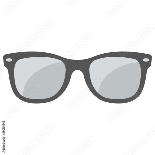  Solid icon design of eyeglasses 
