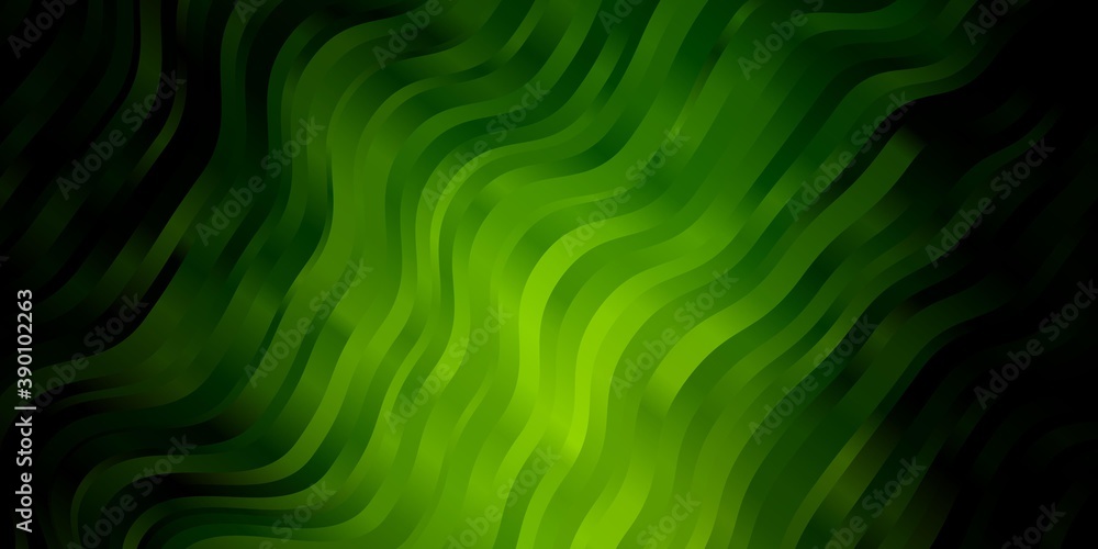 Dark Green vector layout with wry lines. Dark Green vector layout with wry lines.
