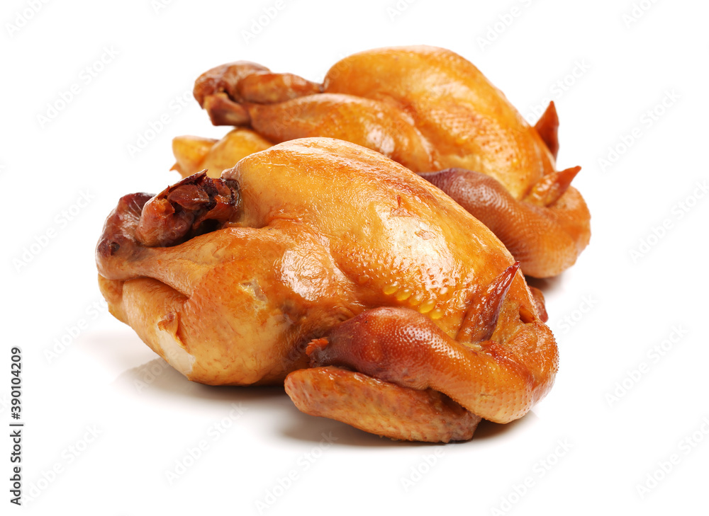 Roast Chicken on white background Roast Chicken on white background